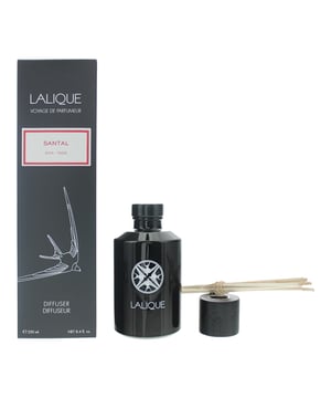 The Lalique Santal Goa Diffuser is part of Lalique's Voyage de Parfumeur collection collection, and is inspired by the Goa region of India. The scent has top notes of Cardamom, Lemon and Peppercorn, which sit on a heart of Caraway, Fresh Floral and Nutmeg. In the dry down notes are Patchouli, Moss and Vetiver. The notes combine to create a sweet, milky and lingering fragrance that improves the scent of any room.