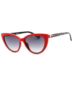 GUESS GU5211-66B woman's sunglass• material: resin• color: red• size: 56/16/140 mm (lens width / bridge width / temple length)  100% UV - CATEGORY 3-DEGRADED