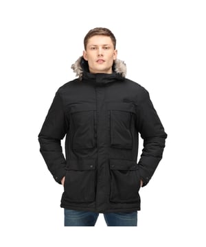 Material: 100% Polyester. Fabric: Peached. Lining: Taffeta. Design: Logo. Battery Powered Heating System, Heated Back Panel, Safety Cut Off, Taped Seams. Fabric Technology: Breathable, Durable, Insulating, Isotex 5000, Thermo-Guard, Water Repellent, Waterproof. Cuff: Adjustable, Snap Fastening. Neckline: Hooded. Sleeve-Type: Long-Sleeved. Hood Features: Adjustable, Detachable Faux Fur Trim, Grown On Hood. Pockets: 1 Security Pocket, 2 Chest Pockets, 2 Lower Pockets, Handwarmer. Fastening: Two Way Zip. 5000g/m²/24hrs. Hem: Adjustable, Shockcord Hem.