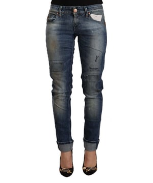 100% Authentieke ACHT Jeans  
Gemaakt van katoen  
Slim fit snit met rits en knoopsluiting  
Lage taille skinny denim model  
Blauw gewassen kleur  
Logo details  
Materiaal: 99% Katoen 1% Elastaan