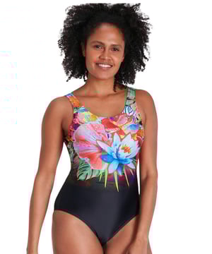 Womens Speedo Digital U-Back 1 Piece Swimsuit in multi colour.- Scoop neck with deep U-back and high cut leg - for an on-trend fit- Higher chlorine resistance than standard swimwear fabrics - fits like new for longer with CREORA® HighClo™- High colour performance - enabling the use of fluo and bright colours- Made from recycled plastic bottles - the yarn in the fabric is made from 100% post-consumer waste  such as recycled plastic bottles- ECO EnduraBrite- Ref: 807336H071Please note that returns will only be accepted if the hygiene label is still attached to the product.