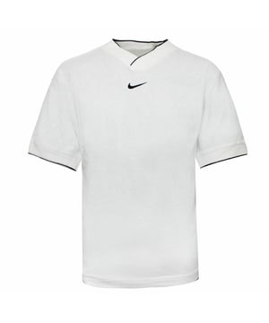 Nike Classic Logo Short Sleeve V-Neck White Kids White T-Shirt 461304 100