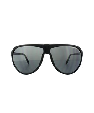Las gafas de sol Porsche Design P8619 son un elegante estilo aviador moderno que permite cambiar las ligeras lentes de poliamida. Las patillas y el puente de acero inoxidable cepillado añaden un acabado de lujo contemporáneo.