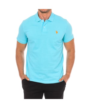Short sleeve polo U.S. POLO ASSN.
 Lapel collar.
 Half-height button closure.
 Short sleeves with ribbed finish.
 Brand logo on the front side.
 Seams seen in tone.
 Composition: 100% cotton
 Care:
Wash at maximum temperature 30º.
 Iron at low temperature.
 Do not use bleach.
 Do not use dryer.
 Do not dry clean.