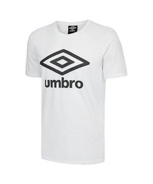 Introducing the must-have classic from the renowned Umbro brand, the Large Logo T-shirt. This t-shirt is a wardrobe essential that combines comfort and style effortlessly. With its simple yet tailored cut, it is designed with the male figure in mind, ensuring a flattering fit.

Crafted from 100% cotton, this t-shirt offers a soft and gentle feel against the skin. The fabric's high-quality construction guarantees both durability and breathability, allowing for optimal airflow and ventilation, especially on warm days. You'll appreciate the comfort and coolness it provides, keeping you feeling fresh throughout the day.

The t-shirt features a sleek, solid color, providing a versatile option that can be easily paired with a variety of outfits. To add a touch of branding, a prominent and eye-catching Umbro logo adorns the chest, showcasing your affinity for quality and style.

Perfect for casual occasions and everyday wear, the Umbro Large Logo T-shirt is a reliable choice that effortlessly combines comfort and fashion. Its superior fabric, impeccable fit, and attention-grabbing logo make it an essential addition to your wardrobe.
