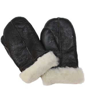 Estos hermosos mitones nuevos están hechos de piel de oveja genuina y lana (shearling). Son unisex, cálidos y cómodos, ideales para la temporada de frío.