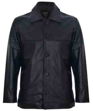 Esta chaqueta de cuero de corte ajustado, de hermosa confección y con una fusión perfecta de vanguardia y elegancia, es el accesorio de moda imprescindible de esta temporada. Imbuida del espíritu clásico de Harrington, personificado por el elegante diseño abotonado y los puños sencillos y elegantes para un ajuste más personalizado. Este estilo clásico se acentúa aún más con las solapas anchas con muescas. Corta y ajustada, esta elegante chaqueta de caja rezuma estilo.
