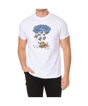 Short sleeve t-shirt.
 White color
 Round neck with ribbed finish.
 Brand print on the front.
 Seams seen in tone.

 Composition: 100% Cotton

 Care:
 - Machine wash maximum 30ºC.
 - Do not use bleach.
 - Iron at medium temperature.
 - Do not use dryer.
 - Do not dry clean.
 Composition: 100% cotton
 Care:
- Machine wash maximum 30ºC.
- Do not use bleach.
- Iron at medium temperature.
- Do not use dryer.
- Do not dry clean.