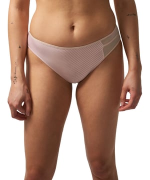 Passionata Nais Brief. Striped knit tulle inlay ideal for everyday wear. This product is recommended as hand wash only.