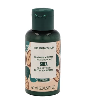 SHEA shower cream de THE BODY SHOP. Limpia e hidrata tu cuerpo con el Gel de Ducha Cremoso de Karit&eacute,. Con un 91% de ingredientes de origen natural, incluida la manteca de karit&eacute, de Comerio Justo con Comunidades de Ghana, nuestro gel de ducha cremoso ayuda a dejar la piel suave, limpia e hidratada. Con aroma a nuez. Para pieles secas, hace espuma suavemente a partir de una rica crema.El envase esta hecho de pl&aacute,stico 100% reciclado, incluido el pl&aacute,stico reciclado de CJCC recogido en las calles de Bengaluru (India).