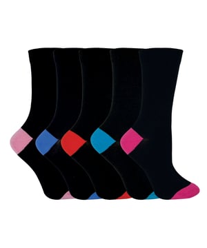 Sock Snob comfortabele sokken van een katoenmix, perfect voor elke gelegenheid en dagelijks gebruik. De sokken hebben een gekleurde hiel en teen De sokken hebben een softgrip bovenkant en een gekleurde punt.