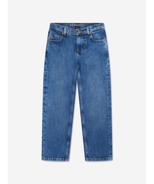 Introducing Guess' Boys Wide Leg Jeans in Blue - the epitome of style and comfort for your boy's ensemble.Key features: Modern Design: Boasting a wide leg design, these jeans fuse contemporary trend with classic style. Superb Comfort: Crafted from superior materials that ensure comfort for everyday wear that doesn't compromise on style.Dynamic Blue: The striking blue shade adds a vibrant touch to any outfit enhancing your boy's fashion-forward image. Guess Quality: As a product of Guess, these jeans assure unrivaled design and quality. Redefine your boy's wardrobe with these Guess wide-leg Jeans in Blue ‚ a must-have addition for the young trendsetter!