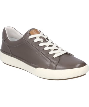 Diesen grauen Sneaker fertigen wir für Dich aus robustem Nappa-Leder. Die sportliche Schnürung gibt dem Fuß beim Gehen guten Halt. Ausgestattet ist Claire 01 darüber hinaus mit einer wechselbaren Einlegsohle aus Leder. Die für Sneaker typische Strobel-Machart macht den Schuh besonders strapazierfähig. Wenn Dir die Schuhweite F zu schmal und die Weite H zu breit sind, ist dieser Schuh für Dich perfekt. Wherever you go - dieses alltagstaugliche Modell Claire 01 begleitet Dich durch dick und dünn.