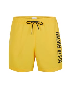100% poliéster reciclado; Bañadores de Calvin Klein Trajes de baño; Modelo: KM0KM00570ZFK; Mano de obra de alta calidad; 100% poliéster reciclado; ajuste regular; Cintura elástica con cordón; Dos bolsillos laterales, un bolsillo trasero con cierre de velcro; Calzoncillos integrados; Detalles del logotipo de Calvin Klein Trajes de baño