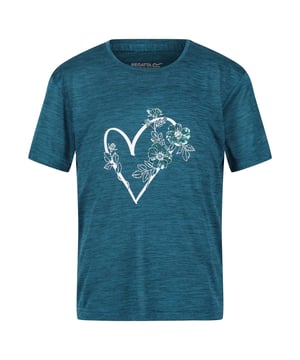 100% Recyceltes Polyester. Gewebetechnik: Feuchtigkeitsabweisend, Schnelltrockend. Gewebe: Trikot, meliert. Design: Blumen, Grafikdruck, Herz, Aufschrift. Strapazierfähig. Rundhalsausschnitt. Kurzärmlig.