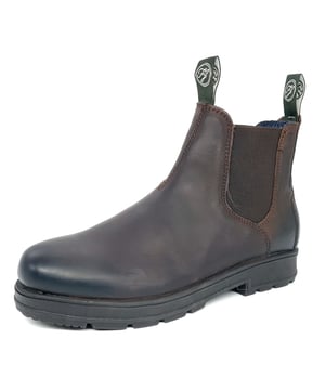 Brand new from Frank James the Braunston is part of a new range of mens Chelsea boots. This dealer boot features a genuine high quality greasy brown leather upper and textile lining.  Grab your self a pair now as we only have a limited stock of these fantastic boots. Please see our store for a wide range or Lace up shoes and Chelsea boot from the Frank James range.