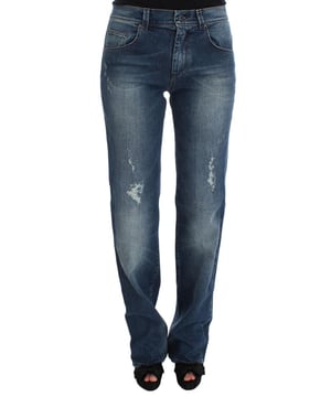 Espléndidos jeans Ermanno Scervino nuevos con etiqueta  
100% auténticos  
Corte slim con piernas rectas  
Hechos en Italia  
Color azul lavado  
Fabricados con 99% algodón y 1% polímero  
Material: 99% algodón