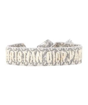 VINTAGE, RRP AS NEW
Add a touch of sophistication to your ensemble with the Dior J'adior Oblique Embroidered Bracelet in Grey Cotton. This exquisite accessory showcases the iconic J'adior signature in woven blue and beige cotton, adding a pop of color to any outfit. With its adjustable handmade tassels, this fun and fresh bracelet from Dior is a must-have statement piece that will elevate your style to new heights.




Dior J'adior Oblique Embroidered Bracelet in Grey Cotton
Color: Grey
Material: Cotton
Condition: Excellent
Size: one size
Measurements: Width: 20; Length: 180
Signs of wear: No visible signs of wear