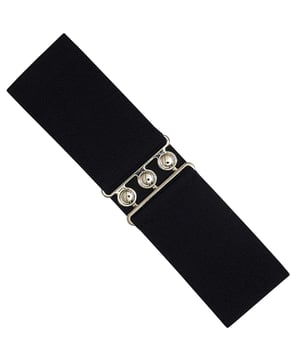 Cinturón elástico para mujer, cinturón elástico ancho con ajuste cómodo, ideal para vestidos, múltiples colores para múltiples atuendos, solo lavado a mano, 65% poliéster, 35% elastano
