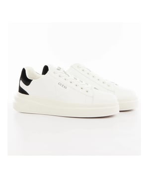 Basket Guess elbina Femme Weiß Synthétique. Authentischer Schuh der Marke Guess - Streetwear/Sportswear-Design von Guess - Guess für modebewusste Frauen, perfekt für den Alltag - Weiße Basket Guess lässt sich hervorragend mit dem Rest Ihrer Garderobe kombinieren - Bequemer Synthétique-Material - Klassische Schnürsenkel - elbina - Synthétique