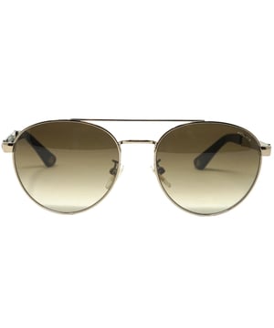 Police SPL891M 08FF Gold Sunglasses. Be cool and stylish in Police sunglasses. Not only are they sleek and fashionable, they offer excellent sun protection that is both comfortable and sophisticated. Get ready to rock the season in style!. Nose Bridge Width = 18mm, Lens Width = 55mm, Arm Length = 145mm. Branded Sunglasses Case and Cleaning Cloth Included. Sunglasses, Sunglasses Case, Cleaning Cloth and Care Instructions all Included. 100% Protection Against UVA and UVB Sunlight and Conform to British Standard EN 1836:2005
