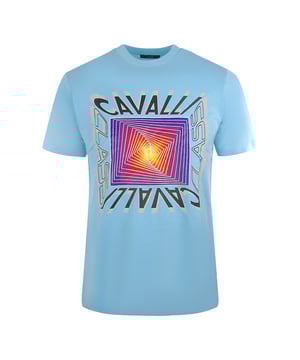 Blijf stijlvol en zelfverzekerd met dit Cavalli Class Box Logo Light Blue T-shirt. Deze comfortabele top met asymmetrisch ontwerp laat je unieke stijlgevoel zien en laat een onvergetelijke indruk achter! Ronde hals, korte mouwen 100% Katoen Regular Fit, Past True To Size Stijlcode: SXT60E JD060 05048