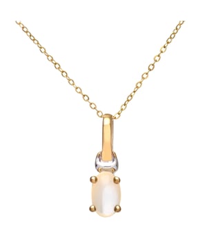 9K (375) Yellow & White Gold: 1gr; # Mother of Pearl