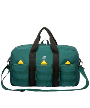 The ultimate carry companion, perfect for every day wear. Featuring a full-length zip top opening and 3 large side pockets, the Haring Triple Holdall is spacious enough for any short or long trip away. Features a detatchable shoulder strap. Features: , Water Resistant, 15 inch padded laptop sleeve - Fits Apple MacBook Pro 16 inch, Grab handle carry straps, Removable shoulder strap allowing crossbody styling, Zip top opening to main compartment, Triple front zip pocket with webbing loops Single zip pocket for smaller valuables, Internal zip pocket, 2 Internal mobile phone slip pockets - Fits normal and plus size smart phones, 3 Internal pen slip pockets, External rear zip pocket Style Ref: 52004 DKGREEN