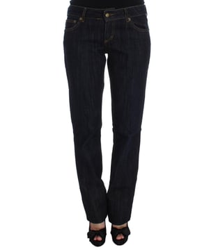 Marca: JUST CAVALLI  
Estilo: Jeans de corte recto  
Color: Azul  
Material: 98% algodón 2% elastano  
Cierre: Cremallera y botón  
Detalles del logo  
Nuevo con etiquetas  
100% auténtico