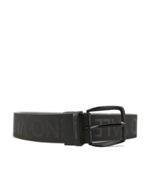 Mens Valentino Belt in black.- Adjustable  black square buckle.- Valentino branding.- Faux leather.- Ref: VCP6H403