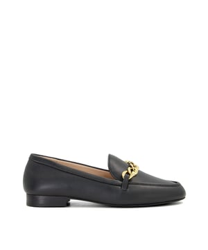 Large chain detailing. Meet Gaiia: the loafer made to elevate your semi-smart lineup  designed in-house with a clean almond-toe silhouette  accented with a contemporary finish.
