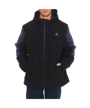 Waterproof jacket Vuarnet.
 High collar with hood.
 Zipper closure.
 One zipper pocket on each front side.
 One internal zipper pocket.
 Brand logo on the upper front side.
 Seams seen in tone.
 Composition: 80% Polyamide, 20% Elastane
 Care:
Wash at maximum temperature 30º.
 Iron at low temperature.
 Do not use dryer.
 Do not use bleach.
 Do not dry clean.