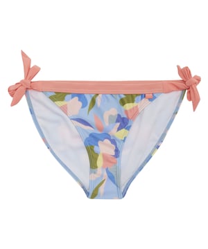 85% Gerecycleerd Polyester, 15% Elastaan. Stof: Zachte aanraking, Stretch. Ontwerp: Abstract, All-over Print, Bloemig. Bevestiging: Koordband. Zonneschatting: UPF 50+.