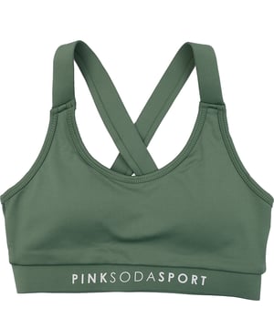 Women's Pink Soda Sport Cross Crop Top