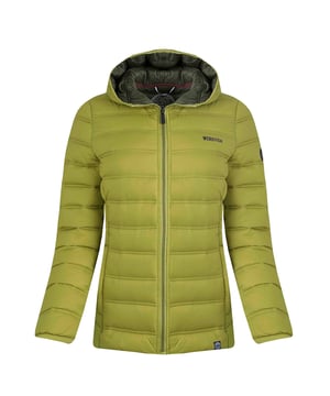 100% Polyamide. Lining: Contrast. Design: Logo. Fabric Technology: Lightweight. Cuff: Contrast. Neckline: Hooded. Sleeve-Type: Long-Sleeved. Padded. Pockets: 2 Side Pockets, Zip. Fastening: Full Zip. 8 UK: 33 in. 10 UK: 35 in. 12 UK: 37 in. 14 UK: 39 in. 20 UK: 45.5 in. 22 UK: 47.5 in. 18 UK: 44 in. 16 UK: 41 in.