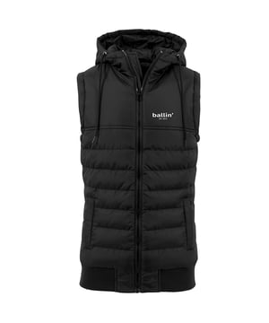 Chaleco para hombre de la marca Ballin Est. 2013. El bodywarmer está hecho de poliéster de alta calidad, y tiene un ajuste pequeño. Se recomienda pedir una talla más.  Nombre del modelo: bodywarmerCategoría: chaqueta de los hombresMateriales: poliésterColor: negro