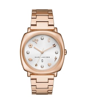 Specification Details Brand Marc Jacobs Model MJ3574 Barcode Number 796483357198 Gender Women's Case Diameter 38 mm Case Material Stainless Steel Case Colour Rose Gold Dial Colour White Band Material Stainless Steel Band Colour Rose Gold Movement Quartz Chronograph No Water Resistance 5 ATM