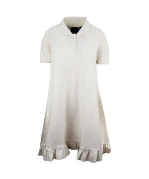 Puma x Rihanna Fenty Polo Swing Mini Dress Korte Mouw Vanille Dames 574733 01