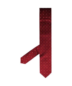 Hackett London 2 Col Dot Printed Men's Red Tie – a classic accessory that adds a touch of sophistication and timeless style to your formal and semi-formal attire. This tie reflects Hackett London's commitment to quality craftsmanship and refined design. Here are the key features of this distinguished accessory:

 Premium Quality:  Crafted from high-quality materials, this tie boasts a luxurious look and feel. Hackett London is renowned for its dedication to quality, ensuring that this accessory will withstand the test of time.

 Two-Color Dot Pattern:  The tie features a subtle yet distinctive two-color dot pattern. These dots add texture and interest to your outfit without overwhelming it, making it suitable for a wide range of occasions.

 Classic Red Color:  The tie's classic red hue is a bold and versatile choice that makes a statement. Red is associated with confidence and sophistication, making it an excellent choice for making an impression.

 Standard Width:  The tie boasts a standard width that strikes the perfect balance between classic and contemporary, ensuring it suits a wide range of shirt collars and lapel styles.

 Durable Construction:  Hackett London's commitment to quality craftsmanship extends to its ties. This tie is expertly crafted with attention to detail, ensuring its longevity and resilience against wear and tear.

 Versatile Styling:  Whether you're dressing up for a business meeting, a wedding, or a special event, this red tie is a versatile accessory that enhances your overall look. It pairs effortlessly with a variety of shirt and suit combinations.

 Easy to Knot:  The tie's medium thickness and quality construction make it easy to tie various knots, from the classic four-in-hand to the full Windsor, allowing you to customize your look.