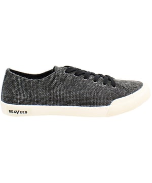 Seavees Monterey Raffia Lace-Up Negro Sintético Zapatillas de Mujer MONTEREY_RAFFIA_AW_BLACK