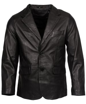 Een heel slim jasje inderdaad. Mooi op maat gemaakte jas met twee knopen en zak, vervaardigd van echt Italiaans zacht lamsleer. Het single-breasted jasje heeft lange revers en enkele ventilatieopeningen. De blazer heeft een klassiek, normaal ontwerp dat geschikt is voor op kantoor. Een jas van zeer goede kwaliteit die bij elke man mooi zal passen. Echt leer veroudert prachtig met de tijd. Het neemt het karakter van de drager over. Natuurlijk leer is ademend