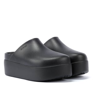 Verhoog je stijl met platformklompen die de look van echte volnerfleren muiltjes nabootsen. Deze klompen zijn gemaakt van gegoten Croslite uit één stuk en hebben een hakhoogte van 5,5 cm voor een chique en comfortabele lift.