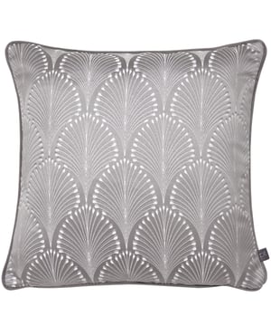 Taking an Art Deco influence, this luxury jacquard oozes glamour and would be a great finishing touch to any room. Complete with contrast velvet piping.