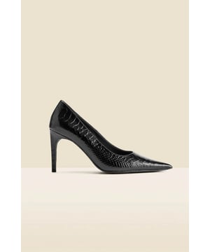 Every wardrobe needs a pairFinished in luxe croc leatherSleek pointed toe silhouette You'll love the statement curved heel Effortlessly chic with 9-5 tailoring Complete your 'jeans and a nice top' combo