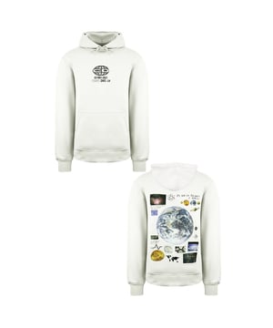 Criminal Damage Phase Earth Off White Mens Cotton Hoodie PEHW22