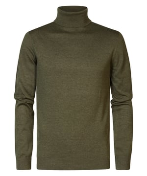 Fijngebreide coltrui met ribgebreide afwerking. Deze coltrui is in meerdere kleuren verkrijgbaar. Twijfel je tussen twee maten? Kies dan de grootste maat. Fijngebreide coltruiRibgebreide afwerkingRegular fit50% katoen, 50% acryl