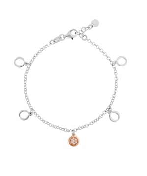 This dazzling Bracelet for Women from Orphelia  is the perfect gift to spoil yourself or a loved one. The Bracelet is made out of 925 Sterling Silver, colored Silver/Rose at Length: 18.5 cm weighing in at 2.8 grams with a Width of 1 cm at its widest point. The Orphelia 'Maite' Women's 925 Sterling Silver Bracelet - Silver/Rose ZA-7376 is delivered in a stunning gift box and carries a two year warranty.