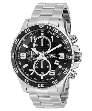 Die Invicta 37146 verfügt über ein 45 Millimeter großes Gehäuse aus Edelstahl mit einem schwarzen Zifferblatt. Dieses Modell wird von einem präzisen Quarzwerk angetrieben. Es ist bis zu 5 bar wasserdicht. Dieses Modell ist Teil der Invicta Specialty-Kollektion.

Inklusive 2-Jahres-Invicta-Garantie.