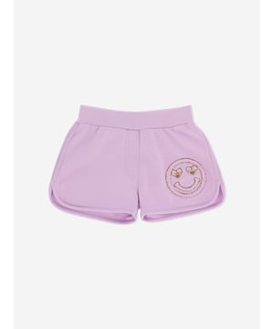 Angel's Face depict beautiful properties into their flawless abstracts. These girls Adriana smile lilac shorts embody high quality and stellar craftsmanship. Depicted in towelling material via a smile embroidery patch on the left side and a soft rib elasticated waistband. Shell: 100% Cotton Rib: 95% Cotton, 5% Elastane Machine Wash At 30*