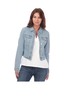 Vero Moda Luna denim jack voor dames, lichtblauw